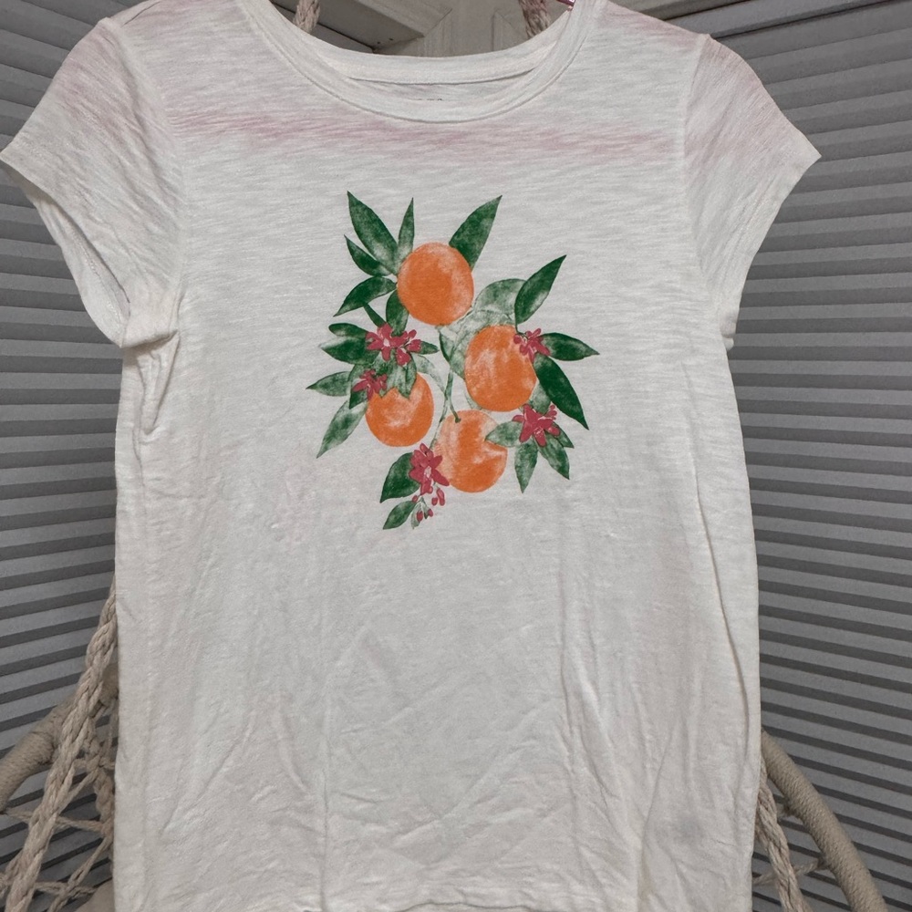 Talbots Floral Print White Women's Top
